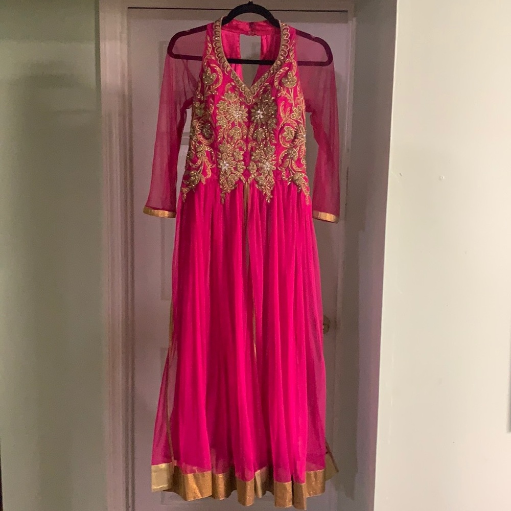 Two-Piece Sharara Dress with Dupatta